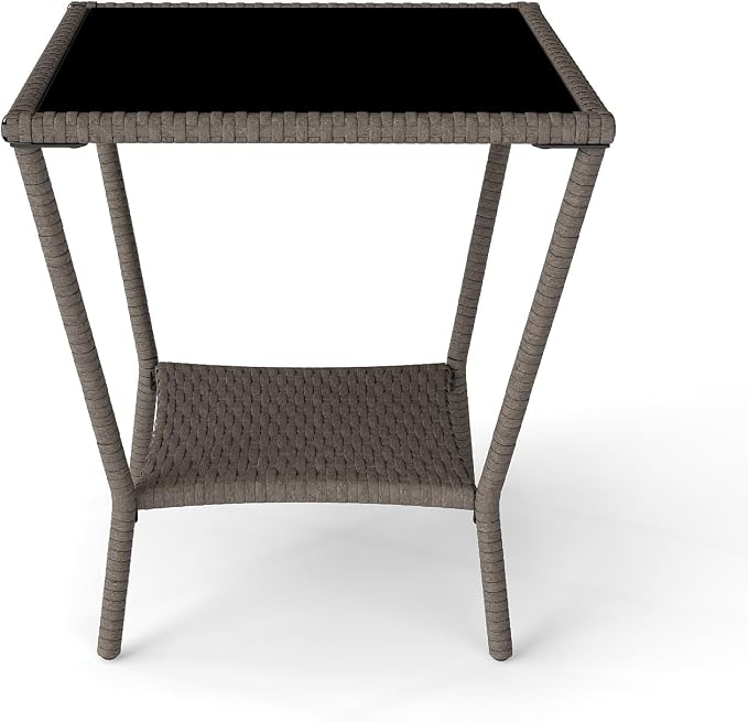 Kinfant Rattan Patio Side Table - Image 9