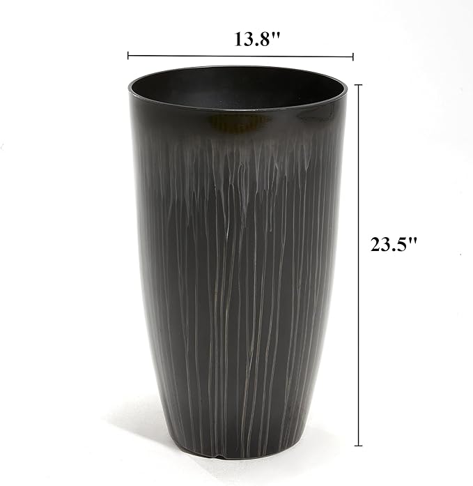 Worth Garden 23.5" H. Large Plastic Planters - Image 7