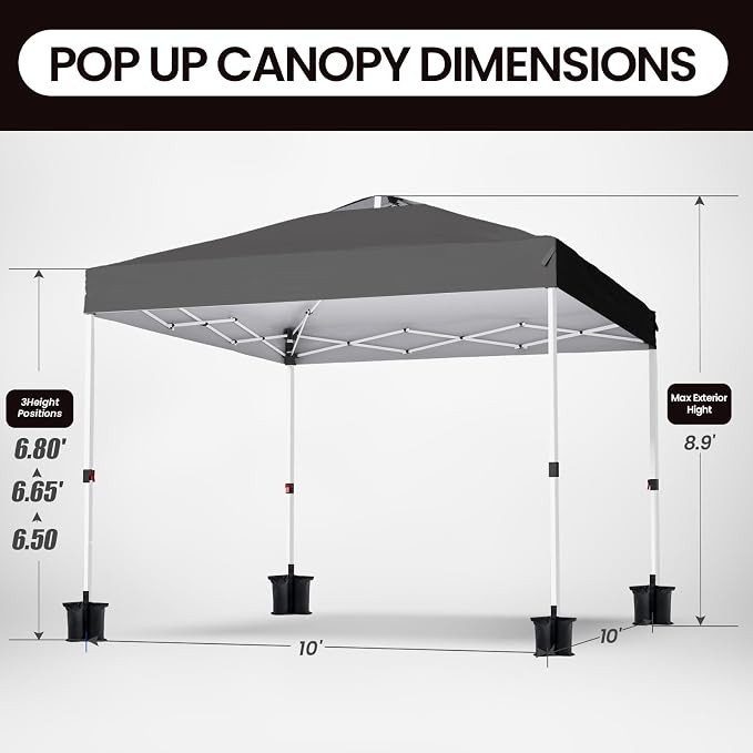 Shades 10x10 Pop Up Canopy - Image 2