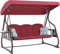 3-Seat Patio Porch Swing 800LBS Outdoor Swing by zzw