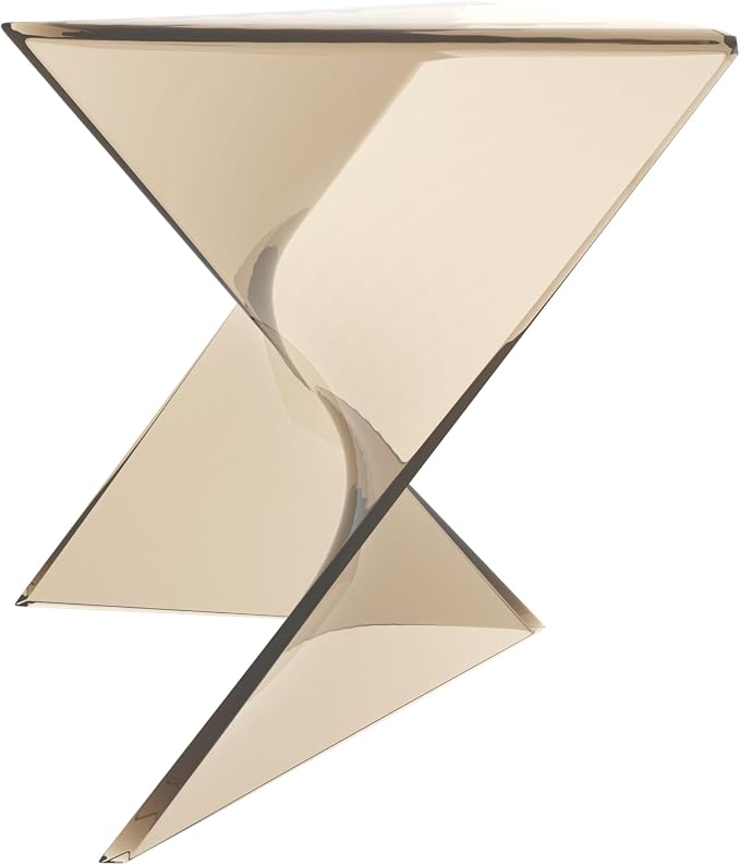 LeisureMod 15.75" Stackable Weather-Resistant Plastic Triangular Side Table - Image 8