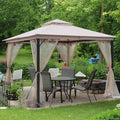 Patio Gazebo 10x10, Outdoor Gazebos, Heavy Duty Gazebo Soft Top Gazebos by Sannwsg