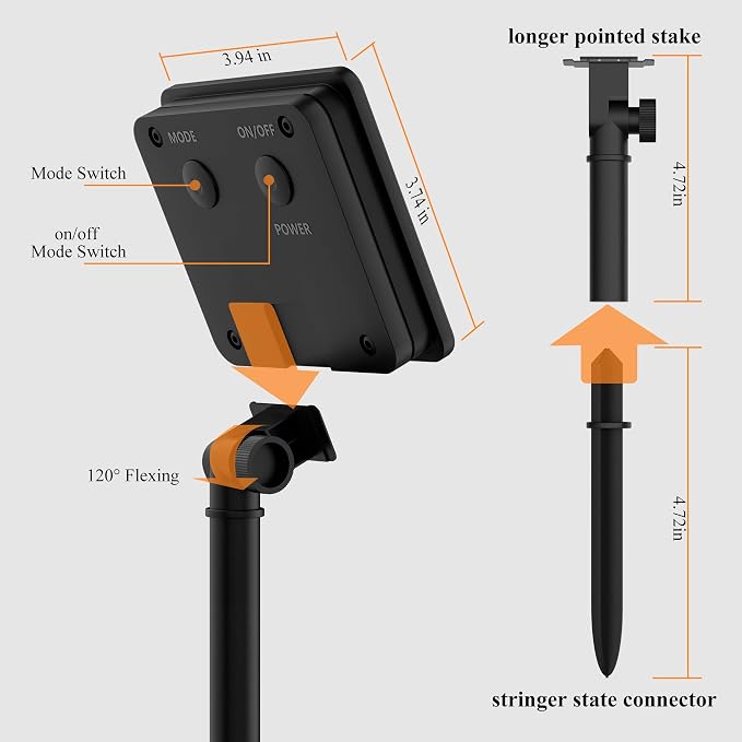 2 Pack 200LED Solar Christmas Lights Outdoor, 72FT Solar String Lights - Image 7