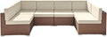 Outdoor Replacement Cushions for Patio Furniture, Splash-Resistant and by SpaceHop