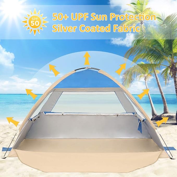 Gorich Beach Tent Sun Shelter for 3/4-5/6-7/8-10 Person - Image 2