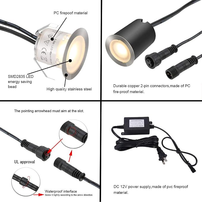 SMY Lighting 10 Pack Recessed LED Deck Light Kits - Image 5