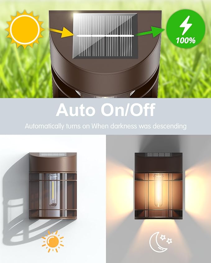 Solar Lights Outdoor, 12 Pack Solar Fence Lights, Waterproof Led Outdoor Solar - Image 7