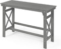 41" Outdoor Bar Table, HDPE Adirondack Outdoor Bar Table, All Weather Outside by SeeHill