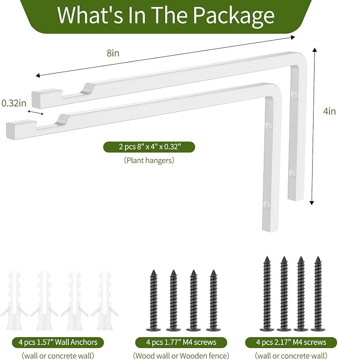 2 Pack 8 Inch Plant Hanger Hooks - Image 7