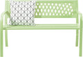 VINGLI 47'' Outdoor Bench, Weather Resistant Garden Patio Bench Powder Coated by VINGLI