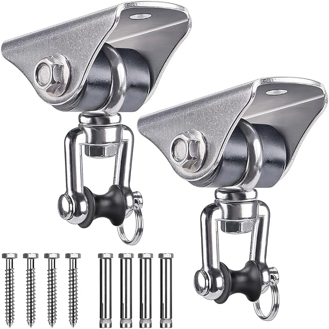 SELEWARE Anti-Squeaking Swing Hanger Stainless Steel Swing Set Hook Ceiling by SELEWARE