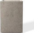 Kante 18.5" H Tall Rectangular Concrete Planters, Outdoor Indoor Lightweight by Kante