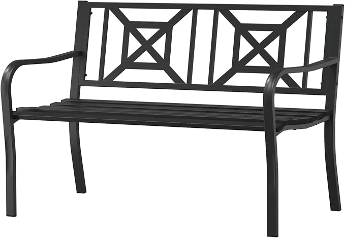 On Shine Patio Garden Bench, Outdoor Park Bench by Unknown