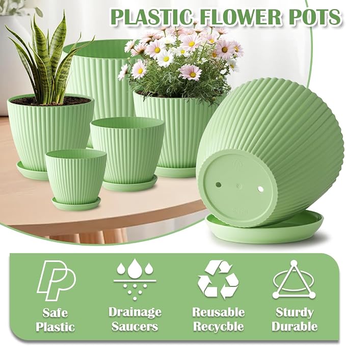 7.5/6.5/5.5/4.9/4.2/3.5 Inch Plant Pots - Image 4