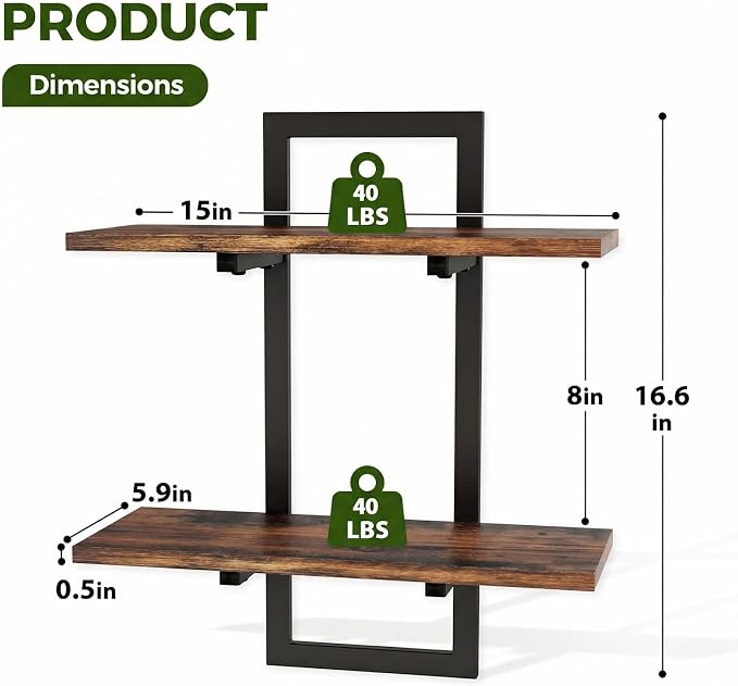 Bamworld Wall Planters for Indoor Plants Window Plant Shelves Vertical Plant - Image 2