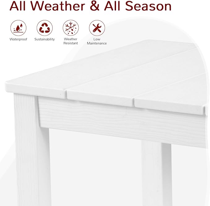 Stoog Outdoor & Indoor Side Table, Weather Resistant HIPS End Tables, - Image 4