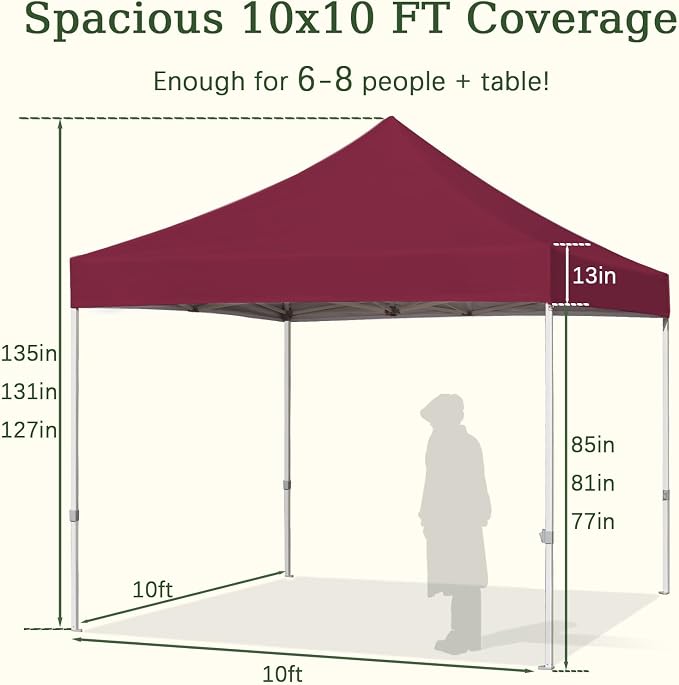 Easy 10x10 Pop Up Canopy Tent - Image 7