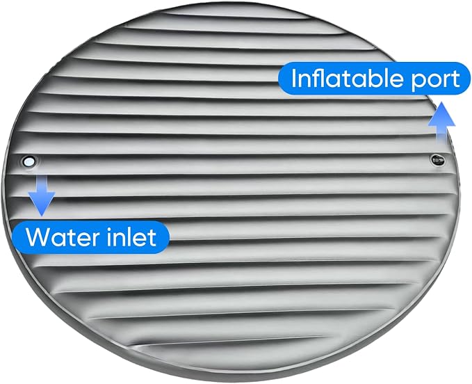 Outdoor Daybed Cushion, Round Water Bed Mattresses, Free Flow Full Wave - Image 4