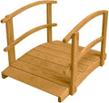 4 FT Oak Amish Made Garden Bridge by Unknown