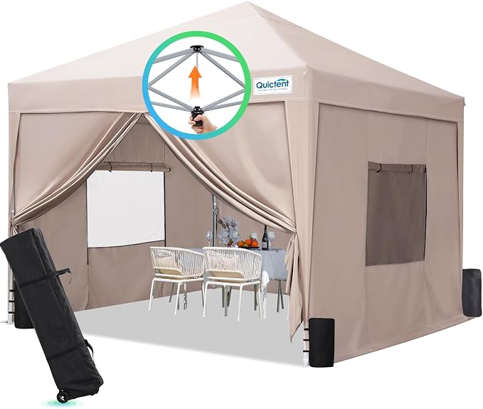 Quictent Privacy 8x8 Pop up Canopy Tent by QUICTENT