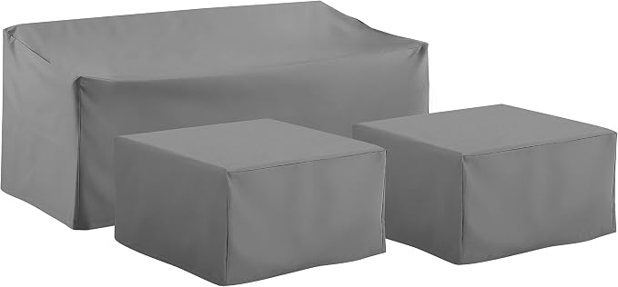 Crosley Furniture Patio Furniture Covers, Waterproof 3-Piece Cover Set by CrosleyFurniture