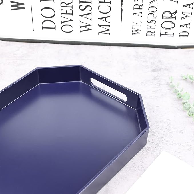 Navy Blue Octagonal Serving Tray - Image 7
