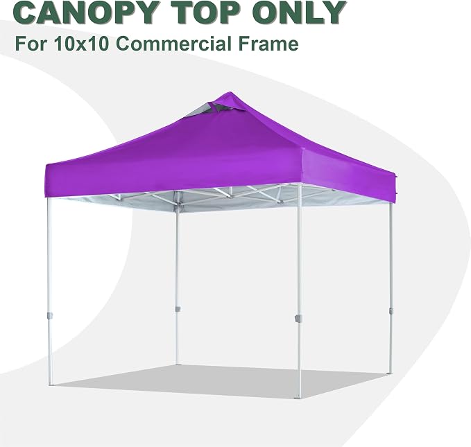 Purple Commercial Replacement Canopy Cover - Image 2