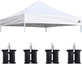 Eurmax USA New 10x10 Pop Up Canopy Replacement Canopy Tent Top Cover, Instant by Eurmax