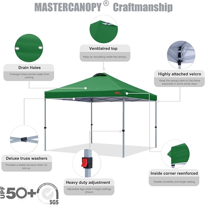 MASTERCANOPY Durable Pop-up Canopy Tent - Image 3