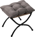 AbocoFur 15" Folding Footrest Stool, Accent Padded Sofa Foot Stool by ABOCOFUR
