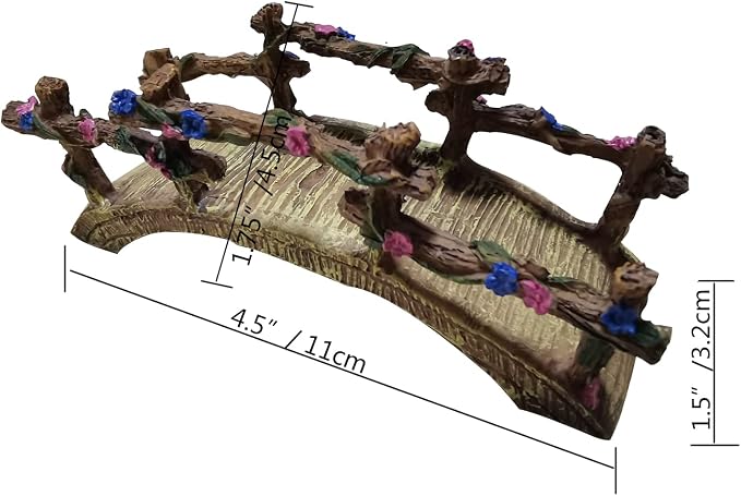 MUAMAX Miniature Fairy Garden Bridge - Image 2