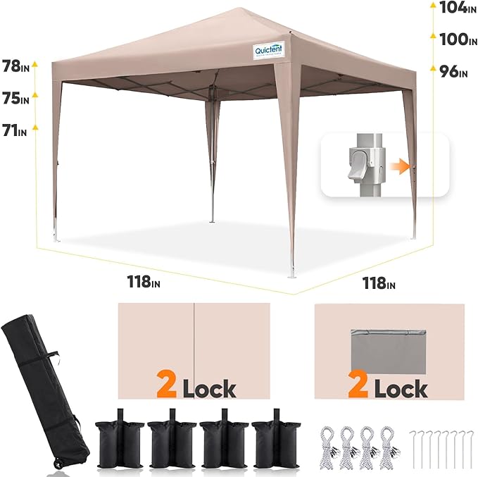 Quictent Privacy 10x10 Pop up Canopy Tent - Image 5