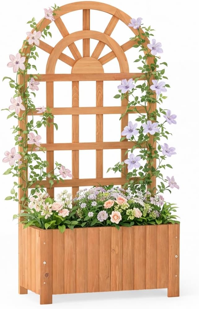 Giantex Wooden Raised Garden Bed by Giantex
