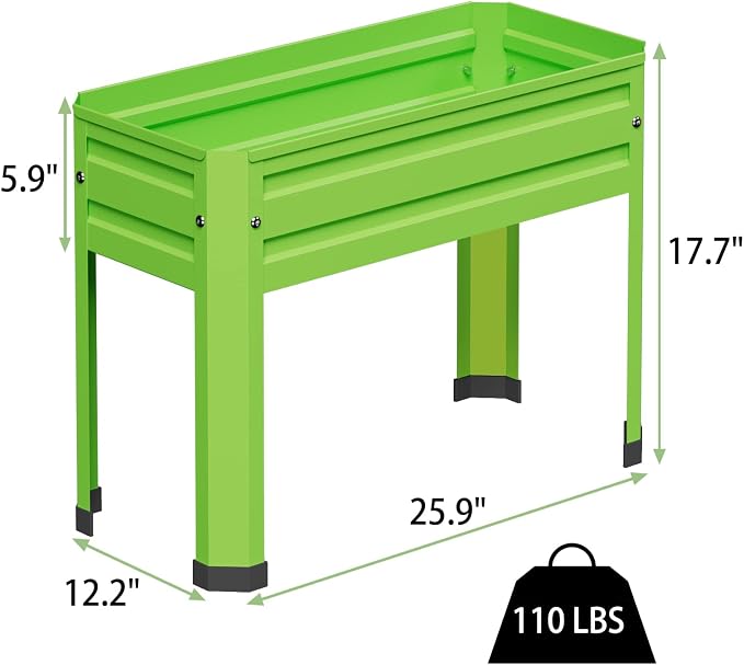 Elevated Metal Planter Box Stand Heavy Duty Raised Garden Bed - Image 2