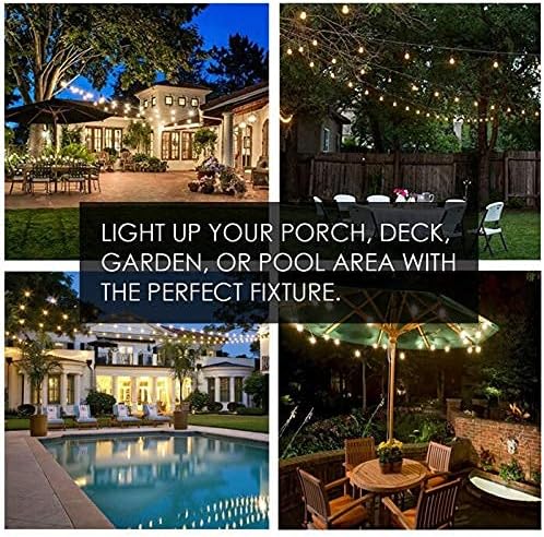 SUNTHIN White Outdoor String Lights, 96FT White Patio Lights - Image 7