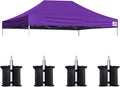 Eurmax USA Pop Up Canopy Top Gazebo Tent Cover Replacement Top Only, Bonus 4PC by Eurmax