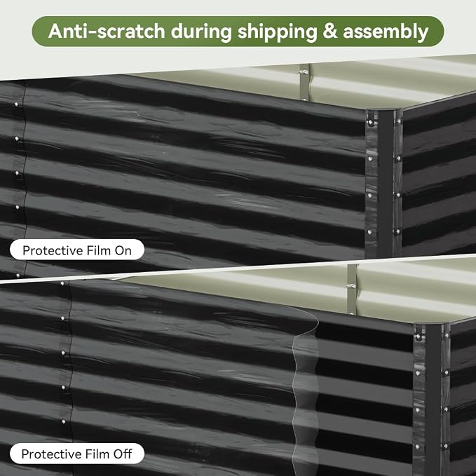 COMHOMA Galvanized Raised Garden Bed, Large Metal Planter Box - Image 6