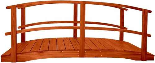 10 FT Cedar Amish Made Garden Bridge by Unknown