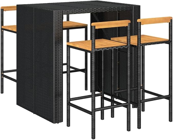 vidaXL 5 Piece Patio Bar Set by vidaXL