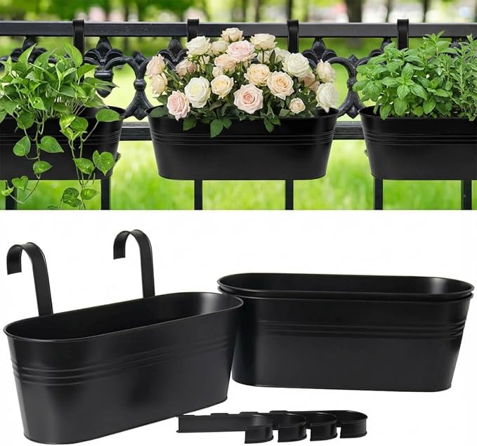 vensovo 16 Inch Railing Planter by vensovo