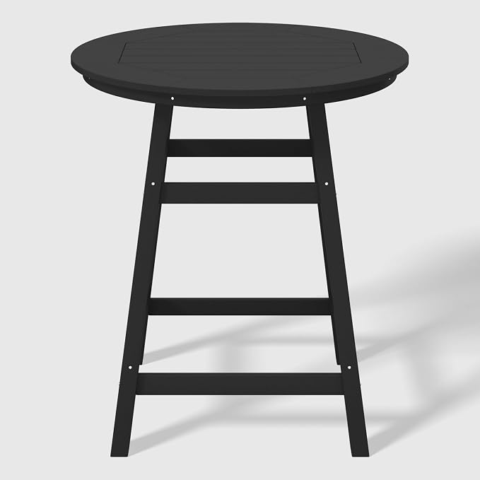 WestinTrends Malibu 5-Piece HDPE Outdoor Patio Dining Bar Bistro Table Set - Image 3