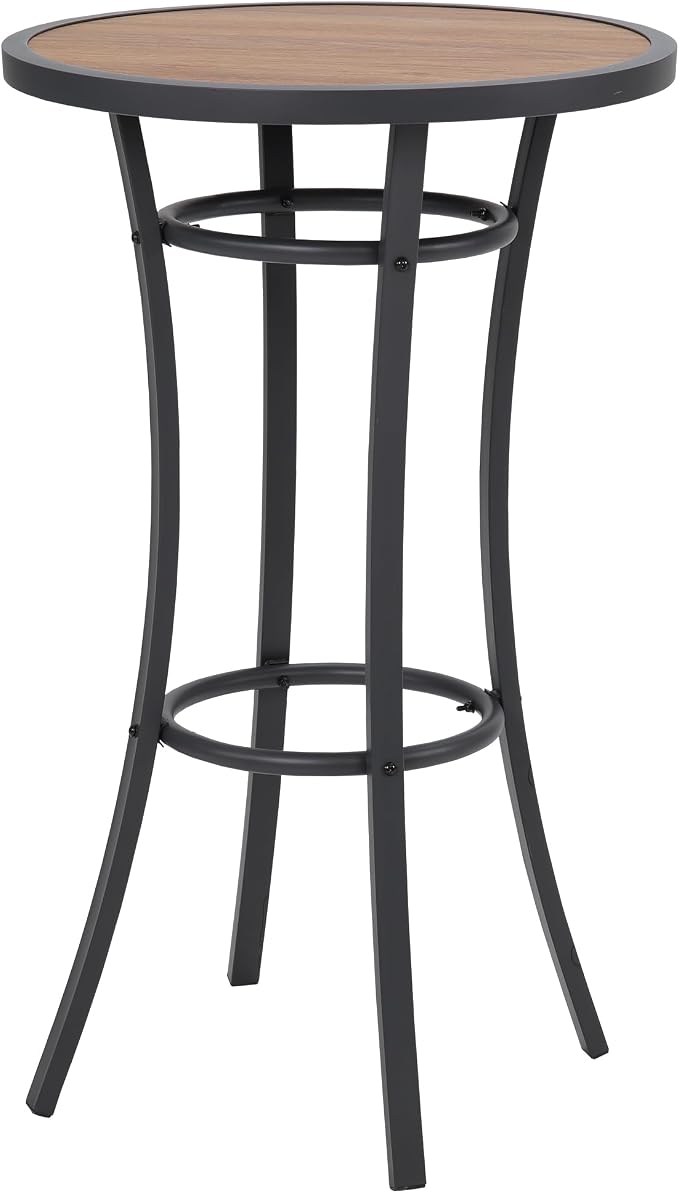 Bar Height Patio Table, 40-Inch Outdoor Pub Table Bistro Table by NagaBahna