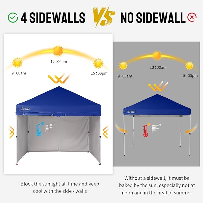 CROWN SHADES 10X10 Comercial Instant Canopy Pop Up Tent - Image 7
