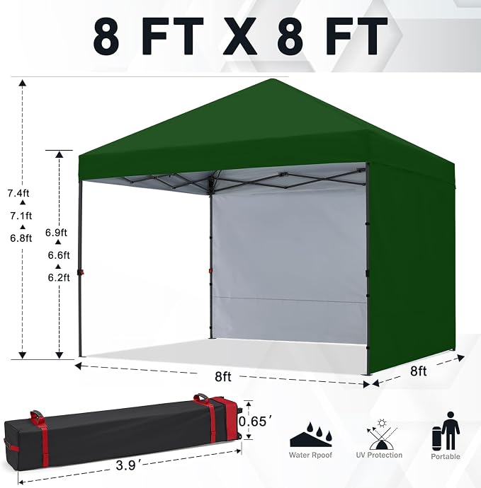 COOSHADE Pop Up Canopy Tent 8x8 - Image 5