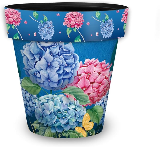 Briarwood Lane Colorful Hydrangeas Medium Planter by BriarwoodLane