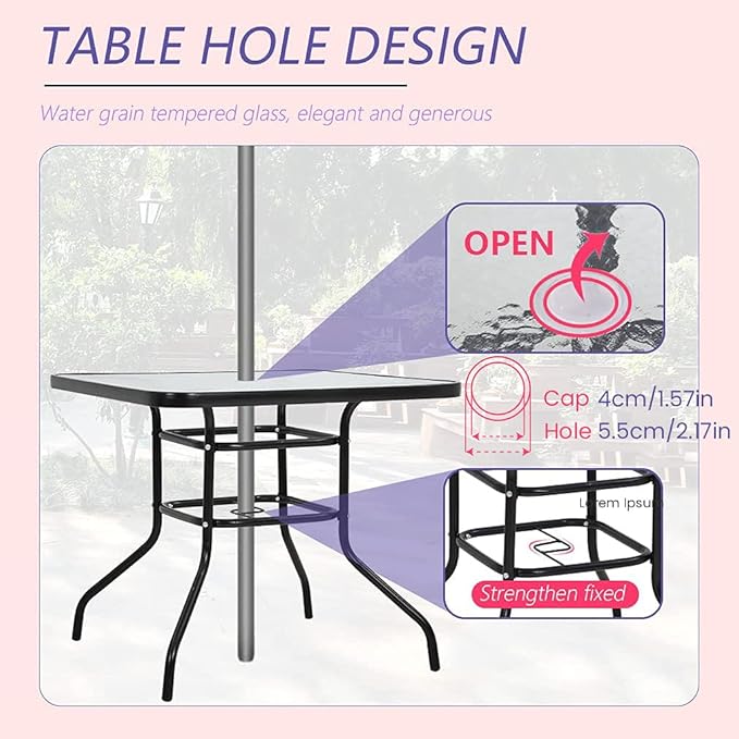 Outdoor Table Patio Table Dining Table - Image 5
