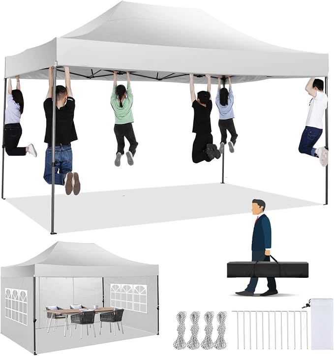 COBIZI 10x15 Heavy Duty Pop Up Canopy Tent by COBIZI