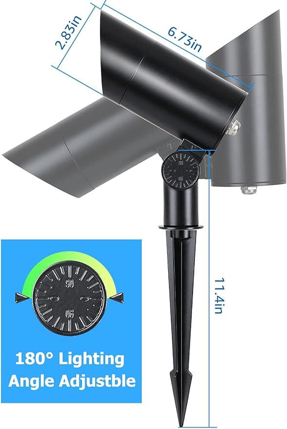 SUNVIE 30W Outdoor LED Spotlight 120V Waterproof Landscape Spotlights 3000LM - Image 7