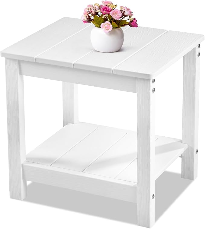 Stoog Outdoor & Indoor Side Table, Weather Resistant HIPS End Tables, by Stoog