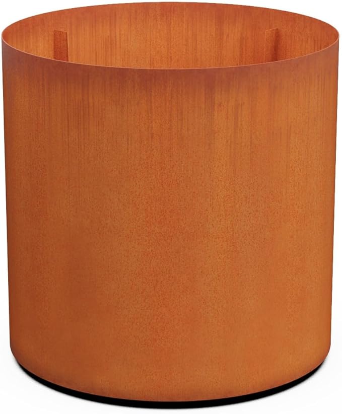 Plantercraft Extra Large Corten Steel Planter 36 Inch | Large Round Planters by Plantercraft
